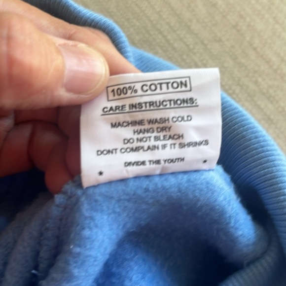 DIVIDE THE YOUTH BLUE HOODIE - Picture 9 of 10